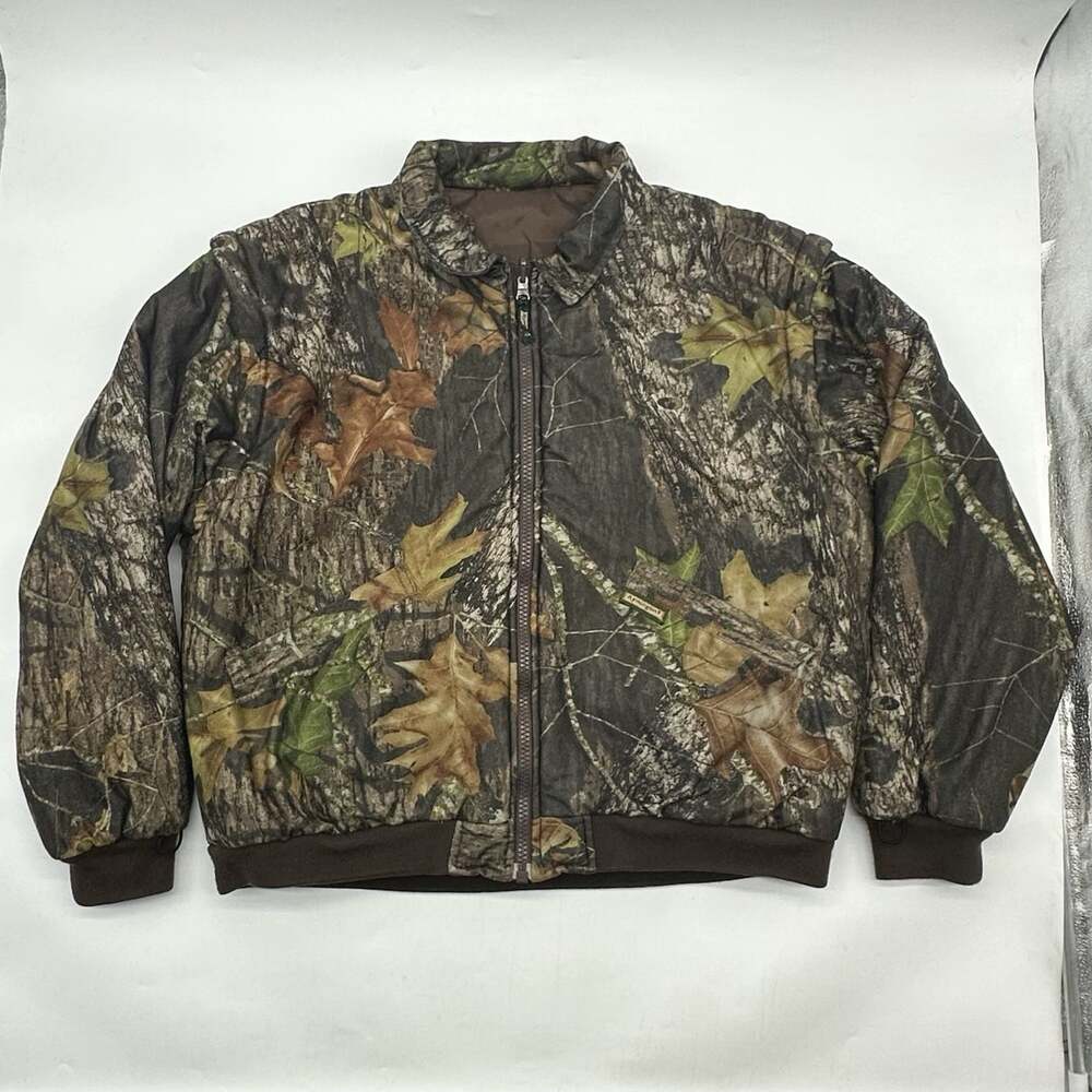 Remington Size Medium Mossy Oak Camo 3-in-1 Camo Hunting Jacket Zip-Off Sleeves